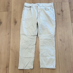 Beige Casual Pants